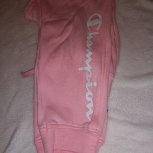 Girls Pink Champion Sweats